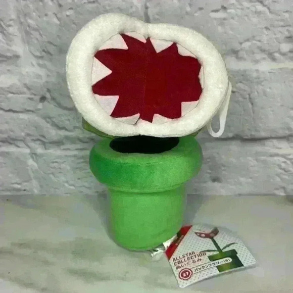 Super Mario All Star Collection 1594 Piranha Plant Stuffed Plush 9” - Picture 3 of 4